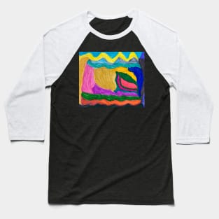 Unique all Different  Shapes With Colourful Backgrounds Baseball T-Shirt
